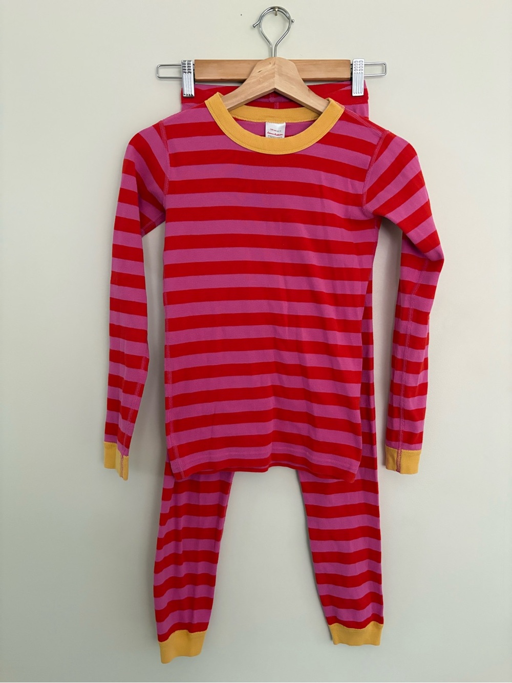 Hanna andersson long John striped pajama set kids 12
